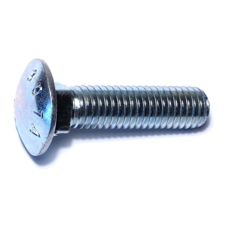 MIDWEST FASTENER 1/2"-13 x 2" Zinc Plated Grade 2 / A307 Steel Coarse Thread Carriage Bolts 50PK 01139